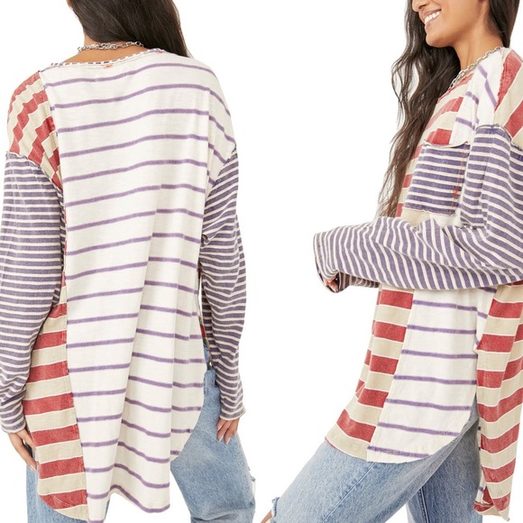 NWT Free People | Stripey Prep T-Shirt | XS - Picture 6 of 16